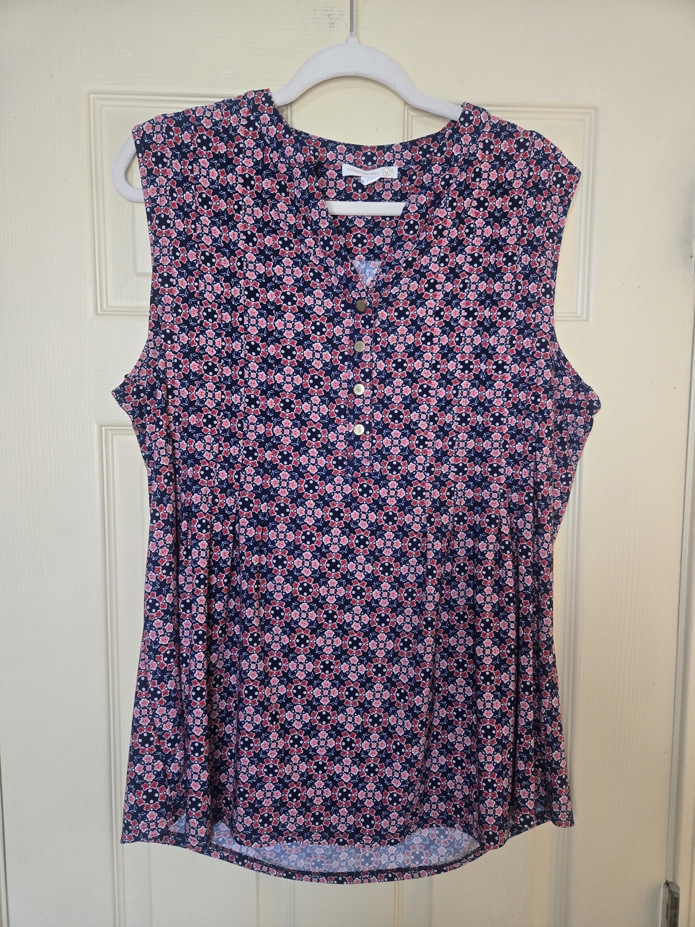 Sleeveless Floral Top